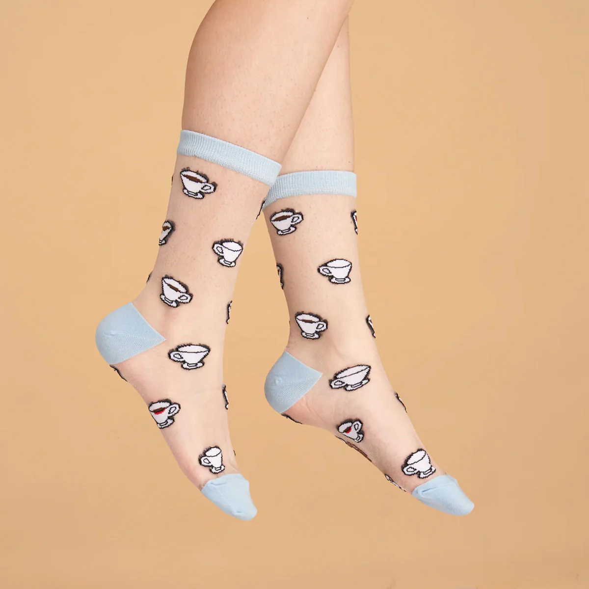 Chaussettes Transparentes Café - Image 3