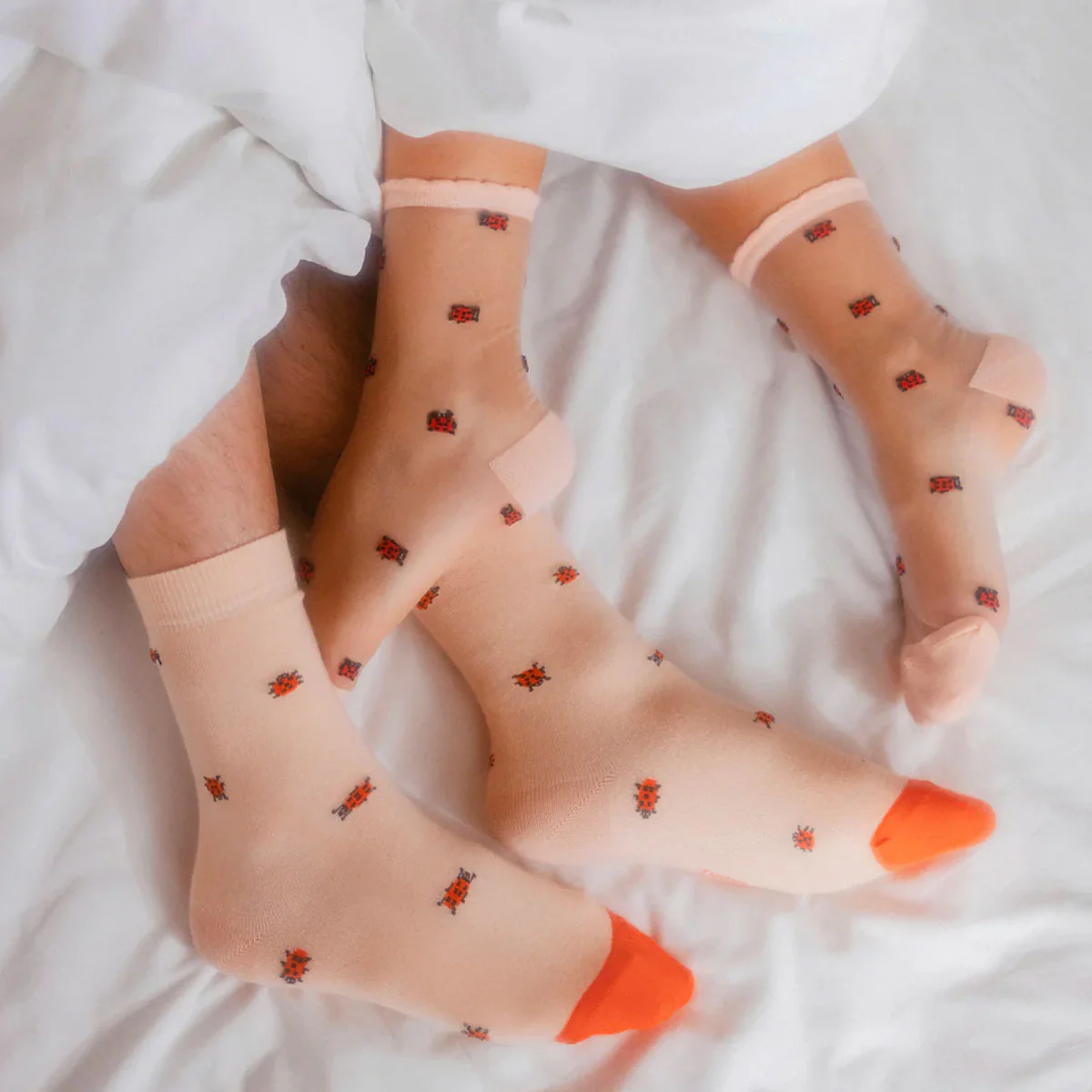 Chaussettes Transparentes Coccinelle - Image 2