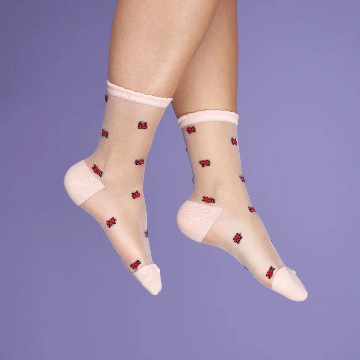 Chaussettes Transparentes Coccinelle - Image 3