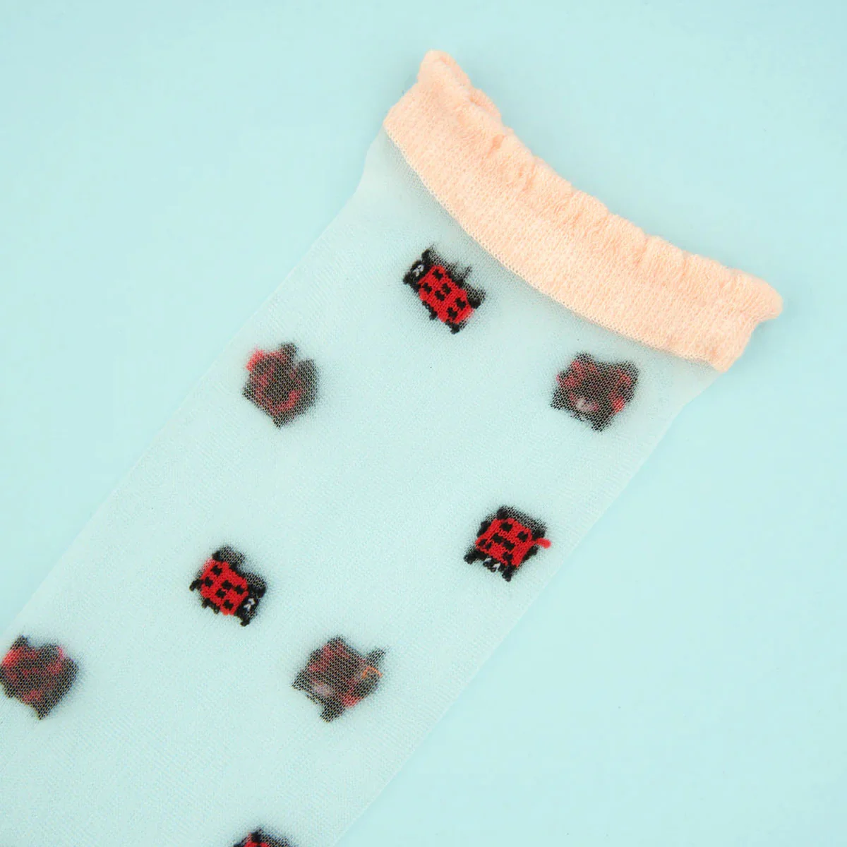 Chaussettes Transparentes Coccinelle - Image 4