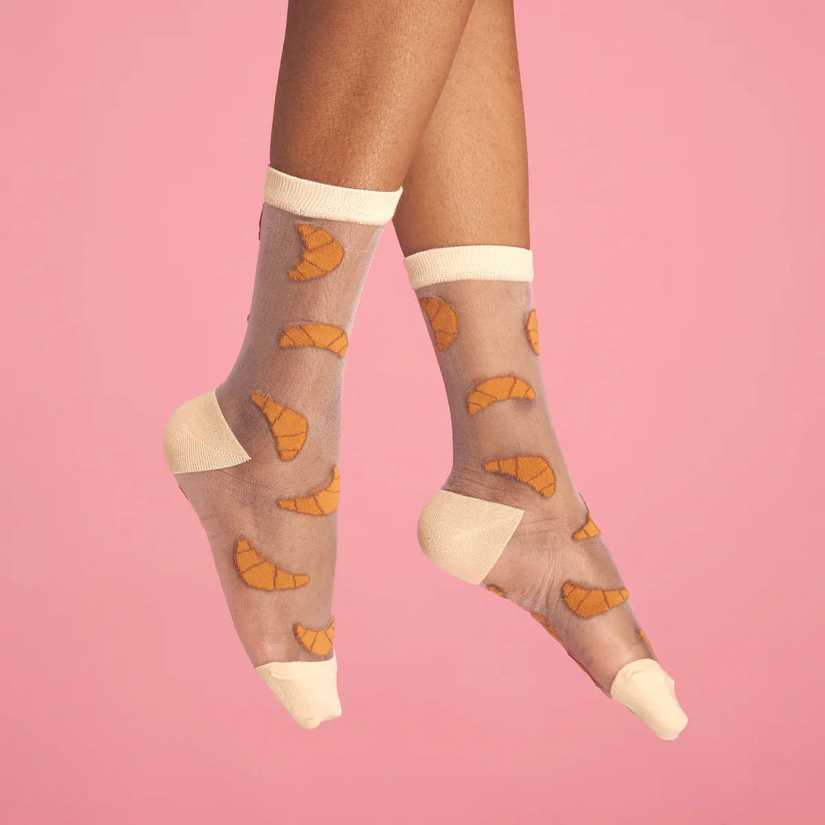 Chaussettes Transparentes Croissant - Image 2