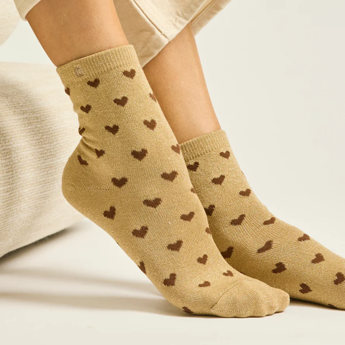 Coffret de 7 Chaussettes Coeur Paillettes - Image 2