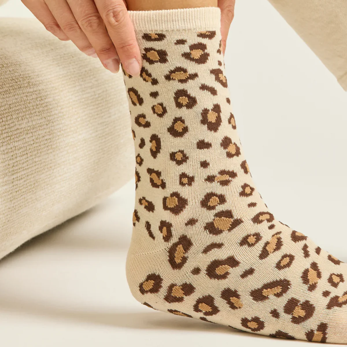 Coffret de 7 Chaussettes Léopard Paillettes - Image 2