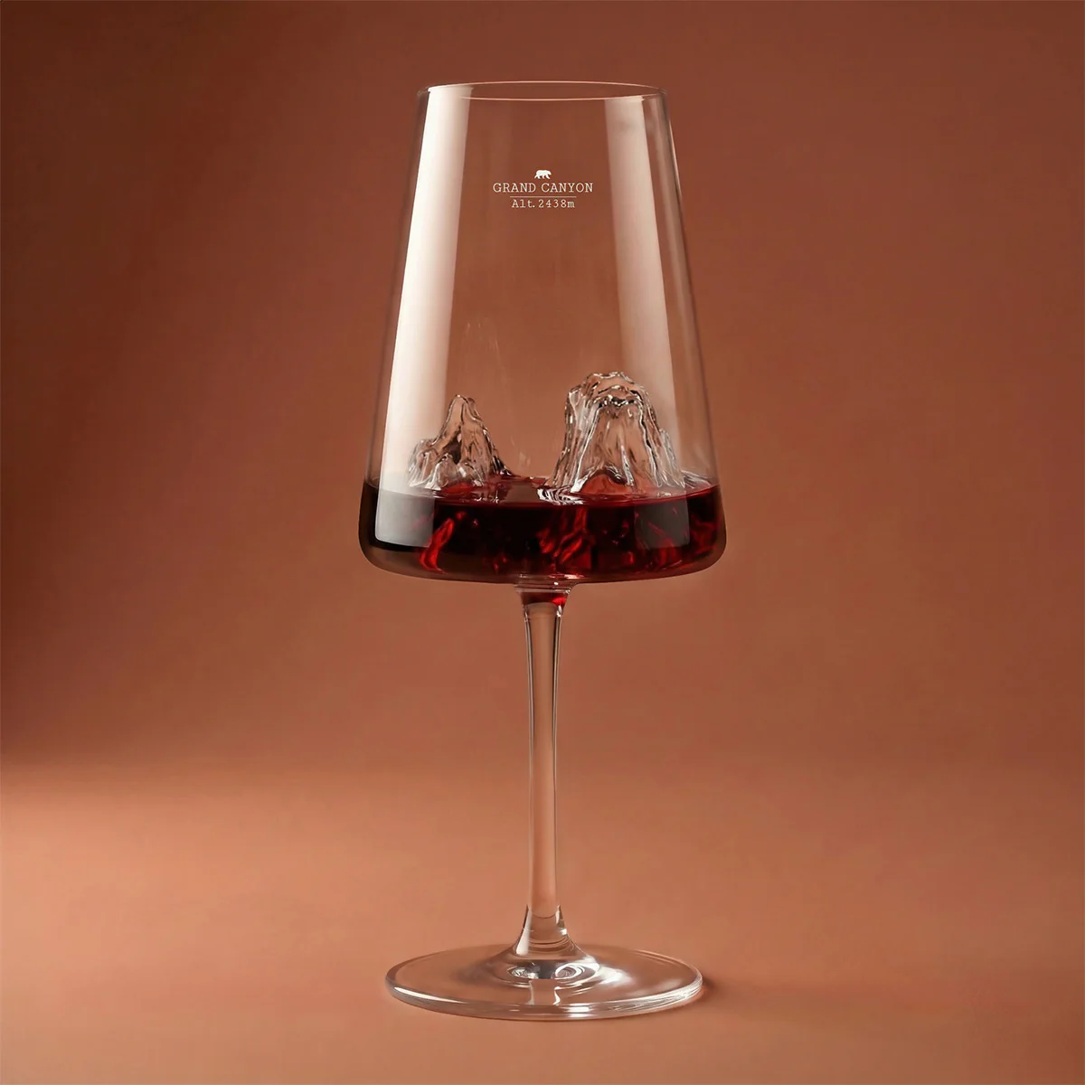 Coffret Verre à vin topographic Grand Canyon - Image 2