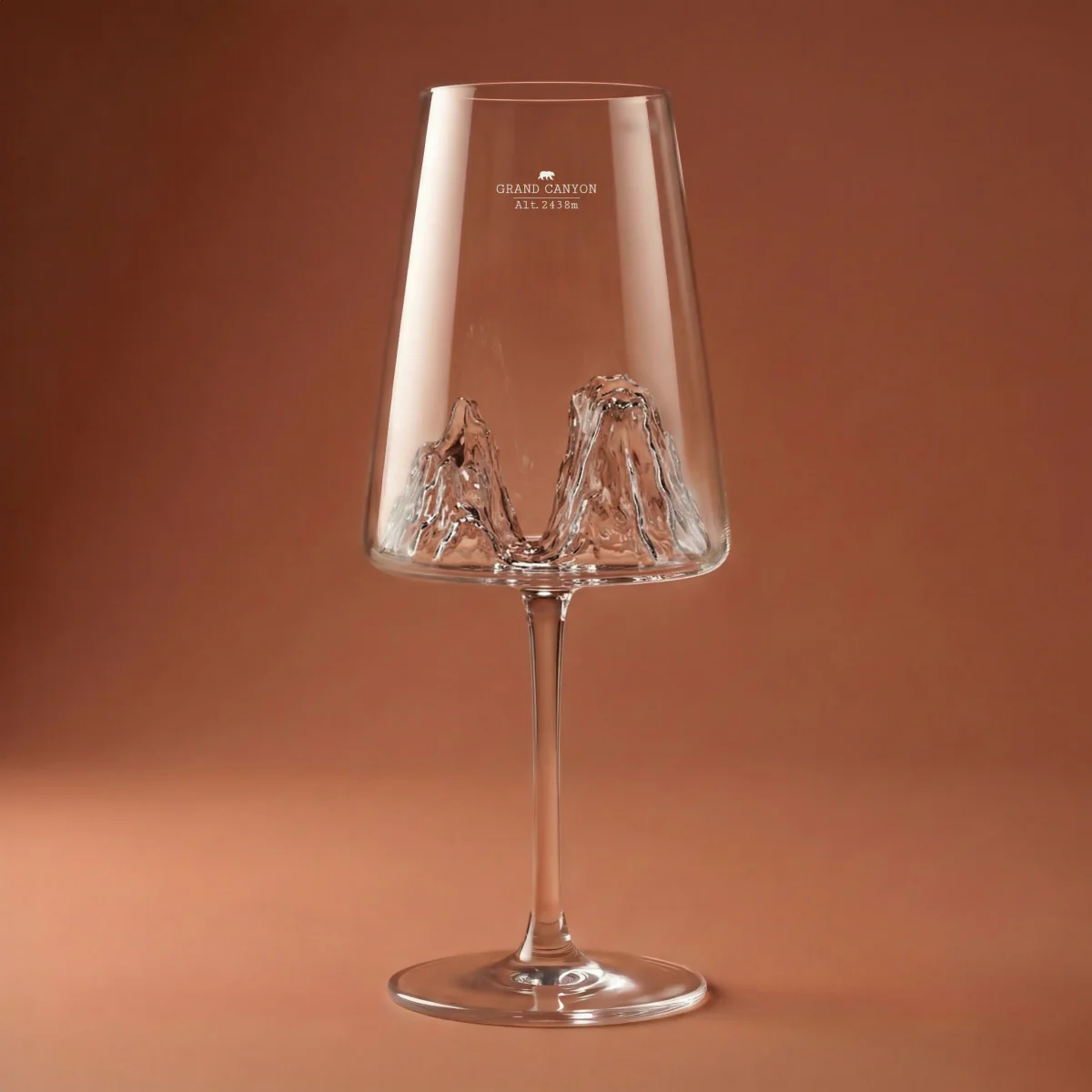 Coffret Verre à vin topographic Grand Canyon - Image 3