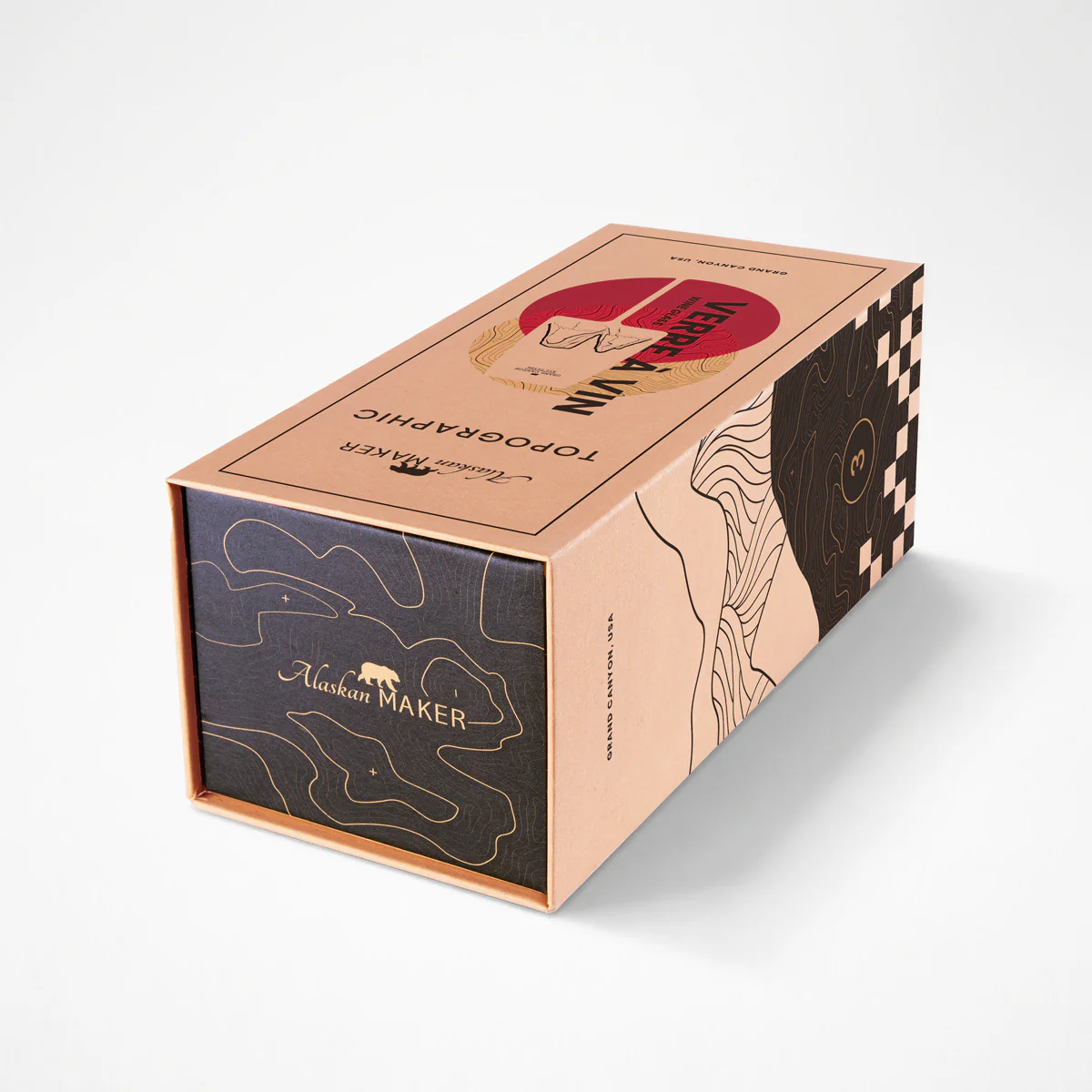 Coffret Verre à vin topographic Grand Canyon - Image 5