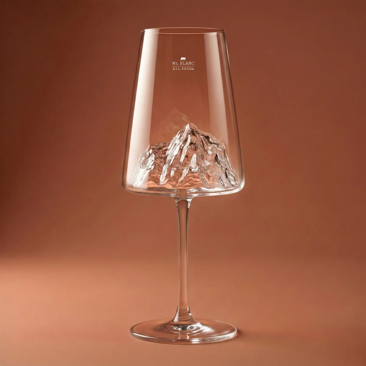 Coffret Verre à vin topographic Mont Blanc - Image 3