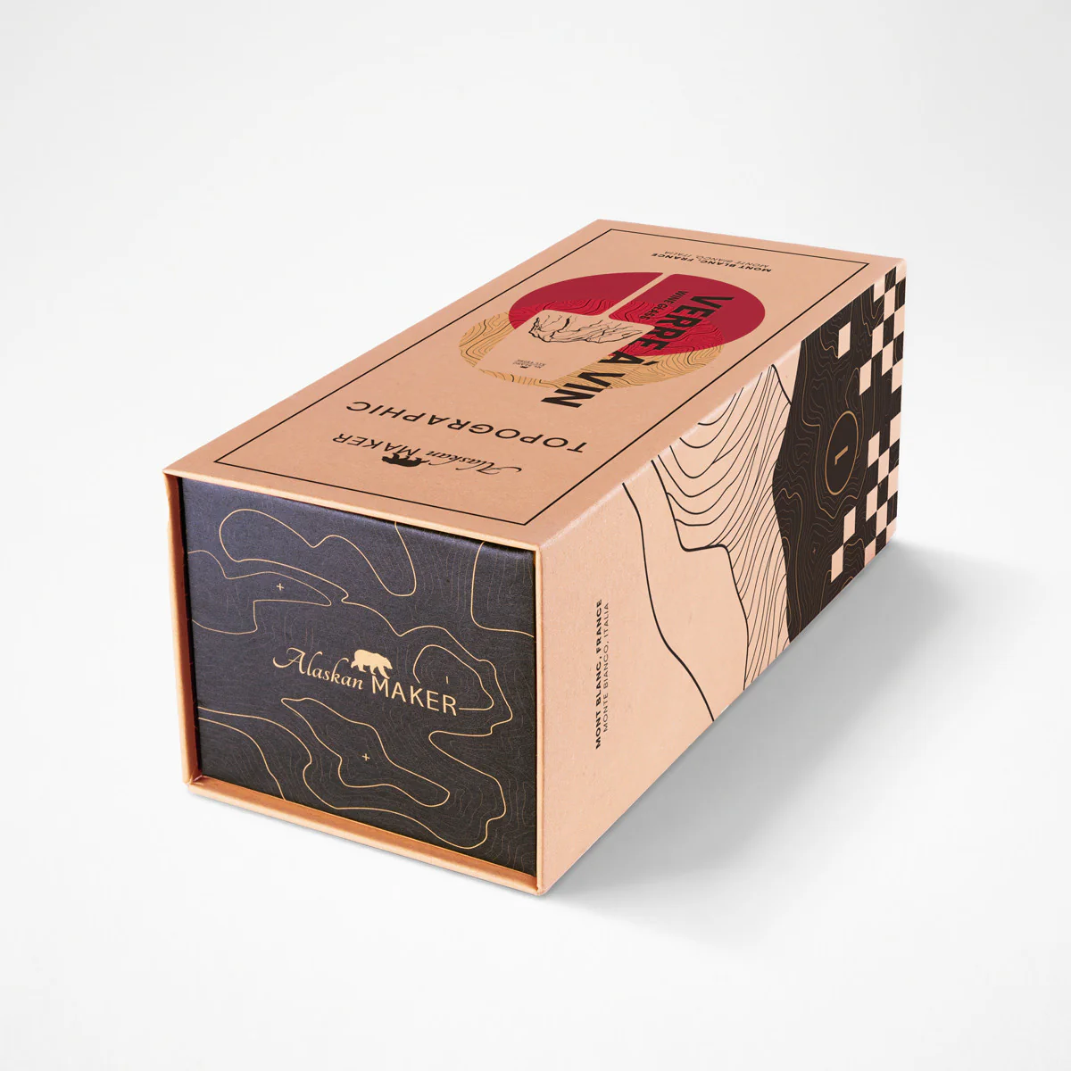 Coffret Verre à vin topographic Mont Blanc - Image 5