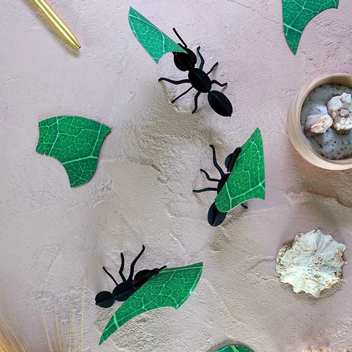 Collection Origami de 3 Fourmis Coupeuses De Feuilles - Image 2