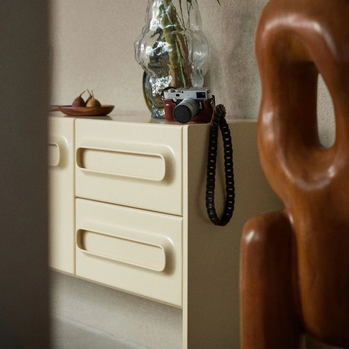 Commode Space - 160 x 42 x 80 cm - Crème - Image 3