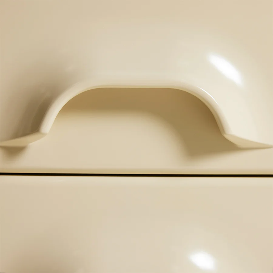 Commode 2 Tiroirs - 60 x 35 x 35,2 cm - Crème - Image 4