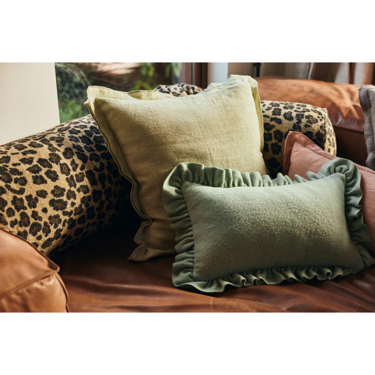 Coussin Felt Mint 60x40cm - Image 2