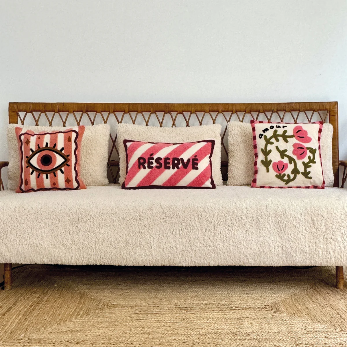 Coussin Influence Œil Rose - Image 4