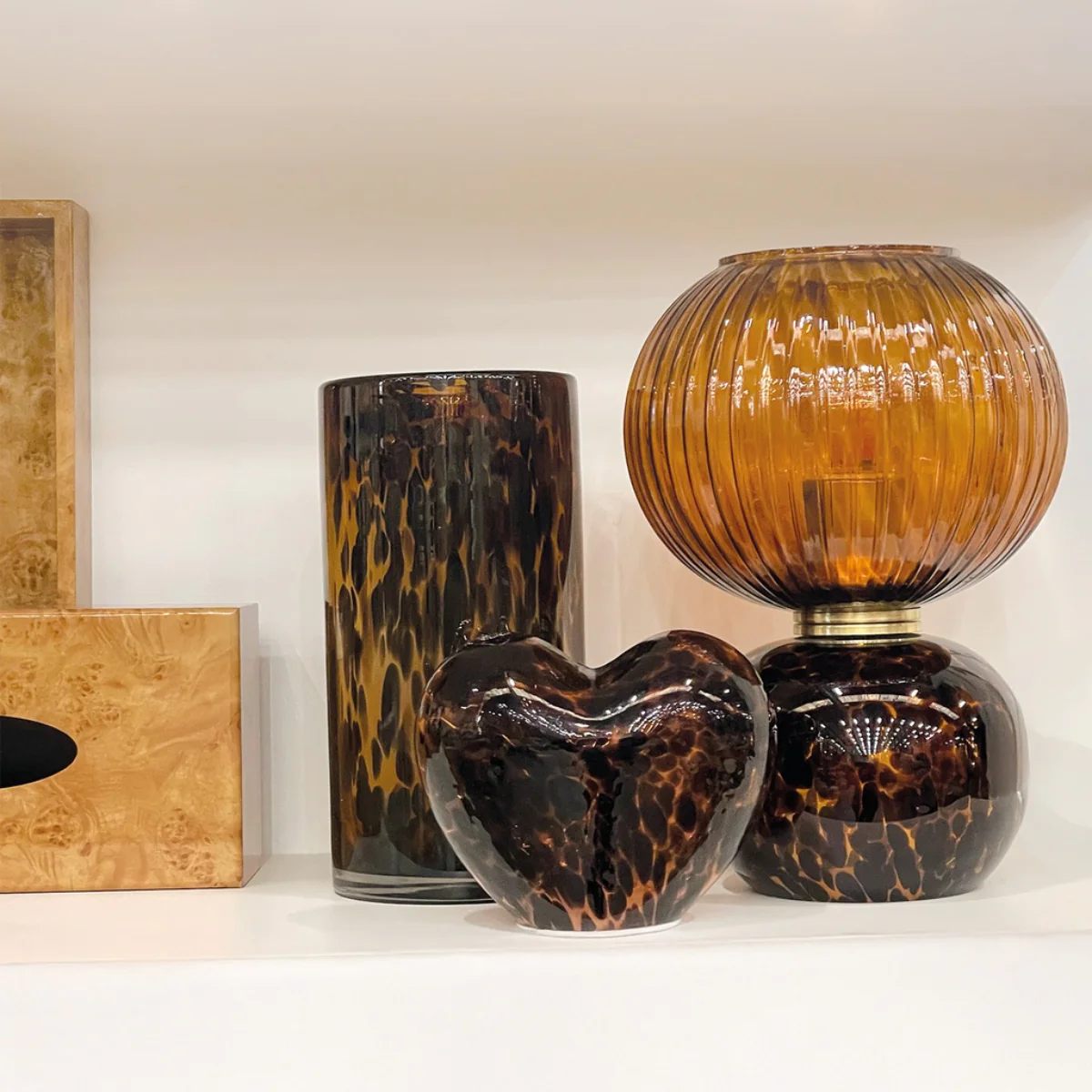 Déco LED cœur léopard à piles - Image 2