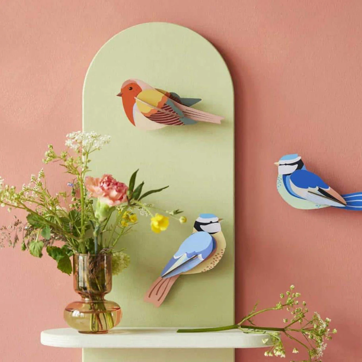 Décoration Murale Garden Birds Blue Tits - Image 3