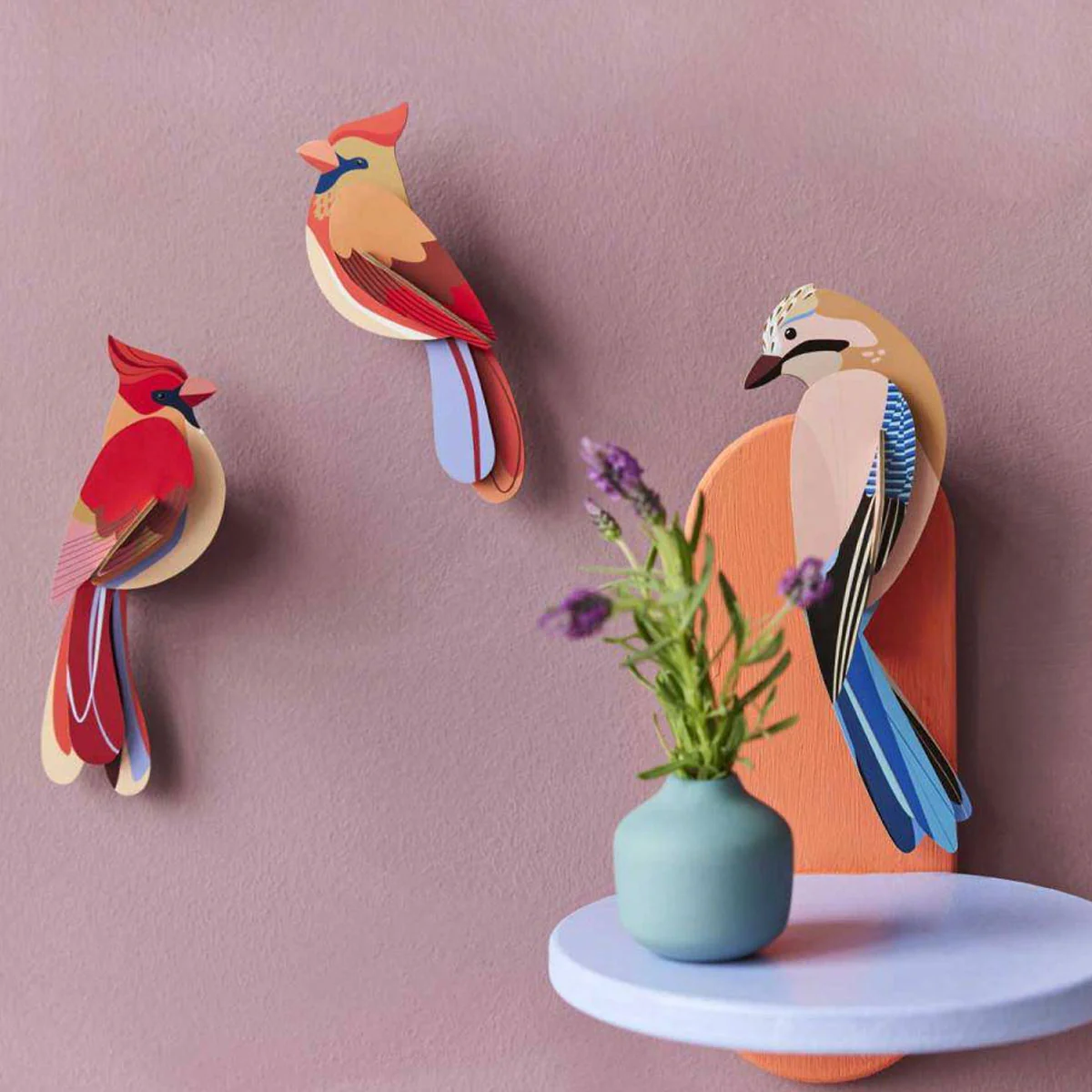 Décoration Murale Garden Birds Cardinals - Image 3