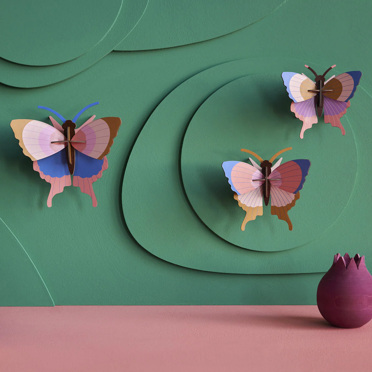 Décoration murale Gold Rim Butterflies - Lot de 3 - Image 4