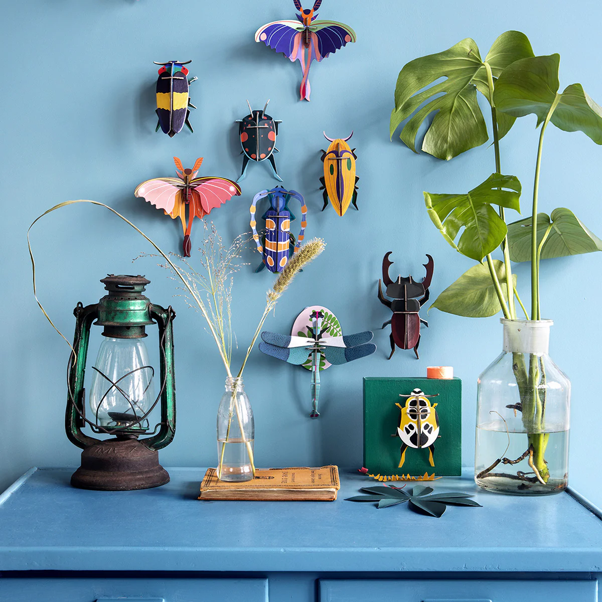 Décoration murale Papillon Blue Comet en carton recyclé - Image 3