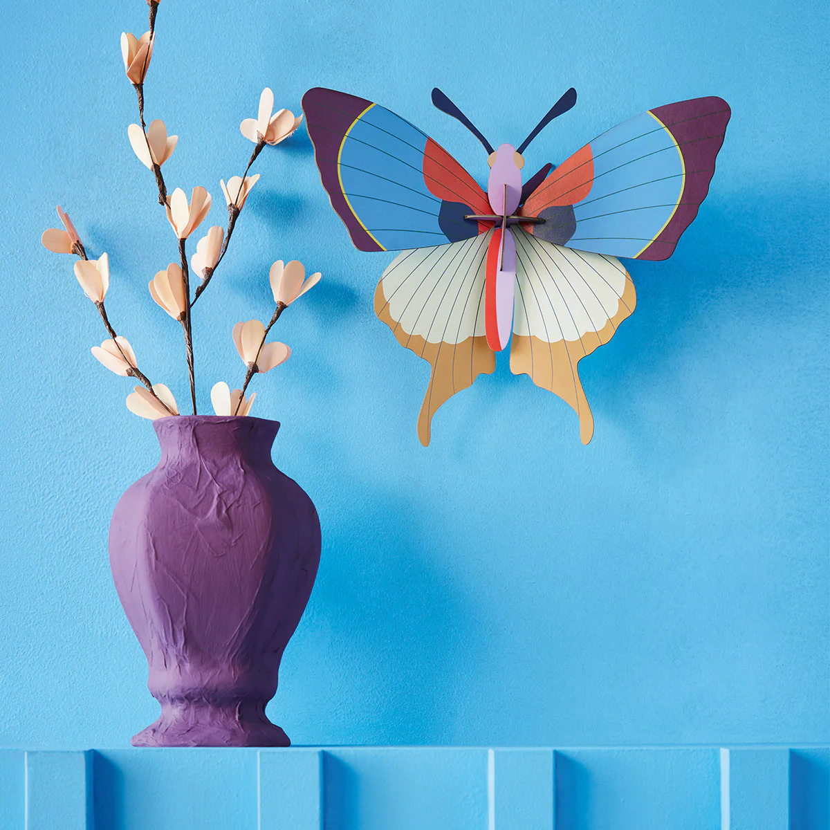 Décoration murale Papillon Frange - Prune - Image 2