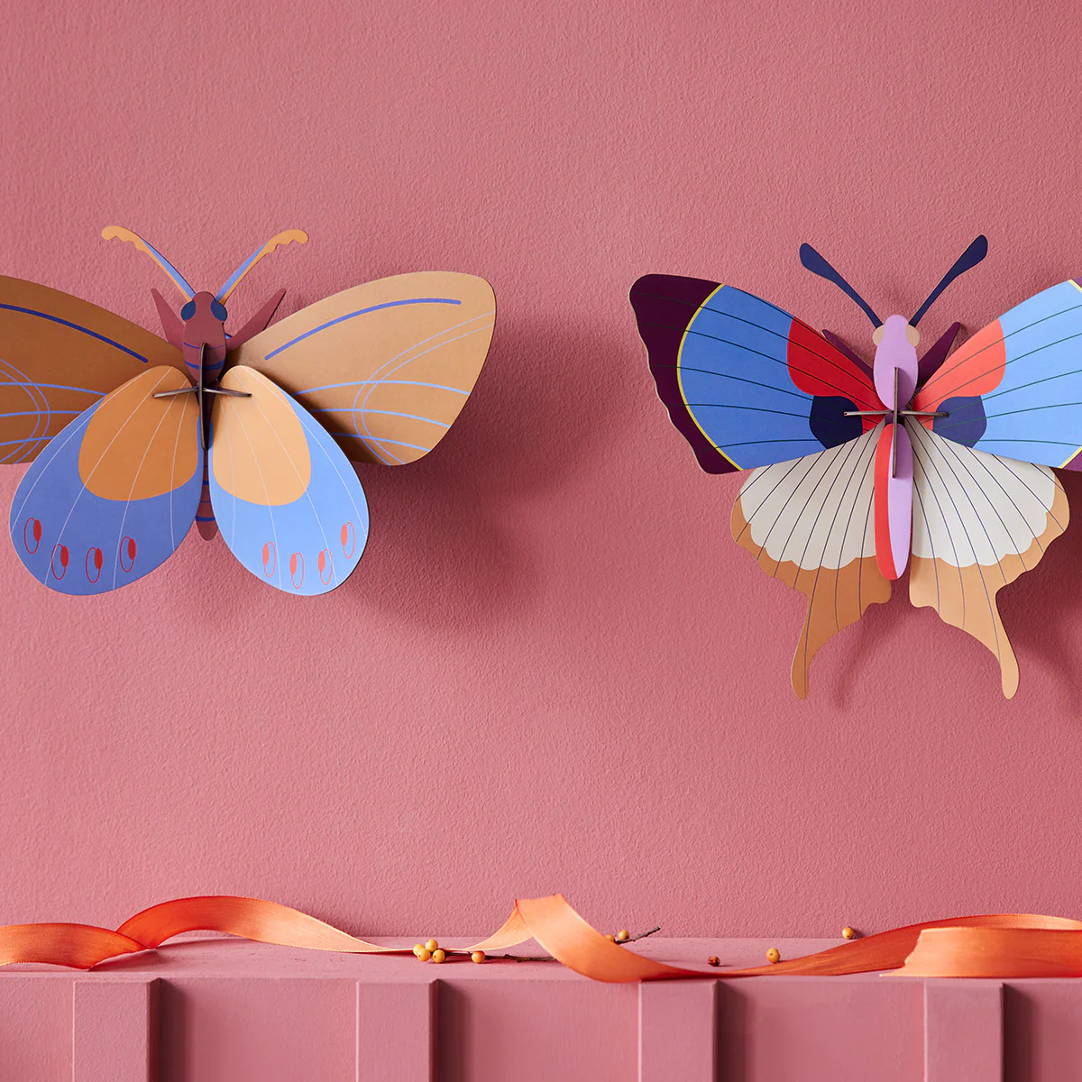 Décoration murale Papillon Frange - Prune - Image 3