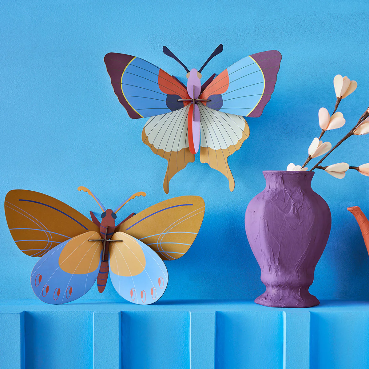 Décoration murale Papillon Frange - Prune - Image 4