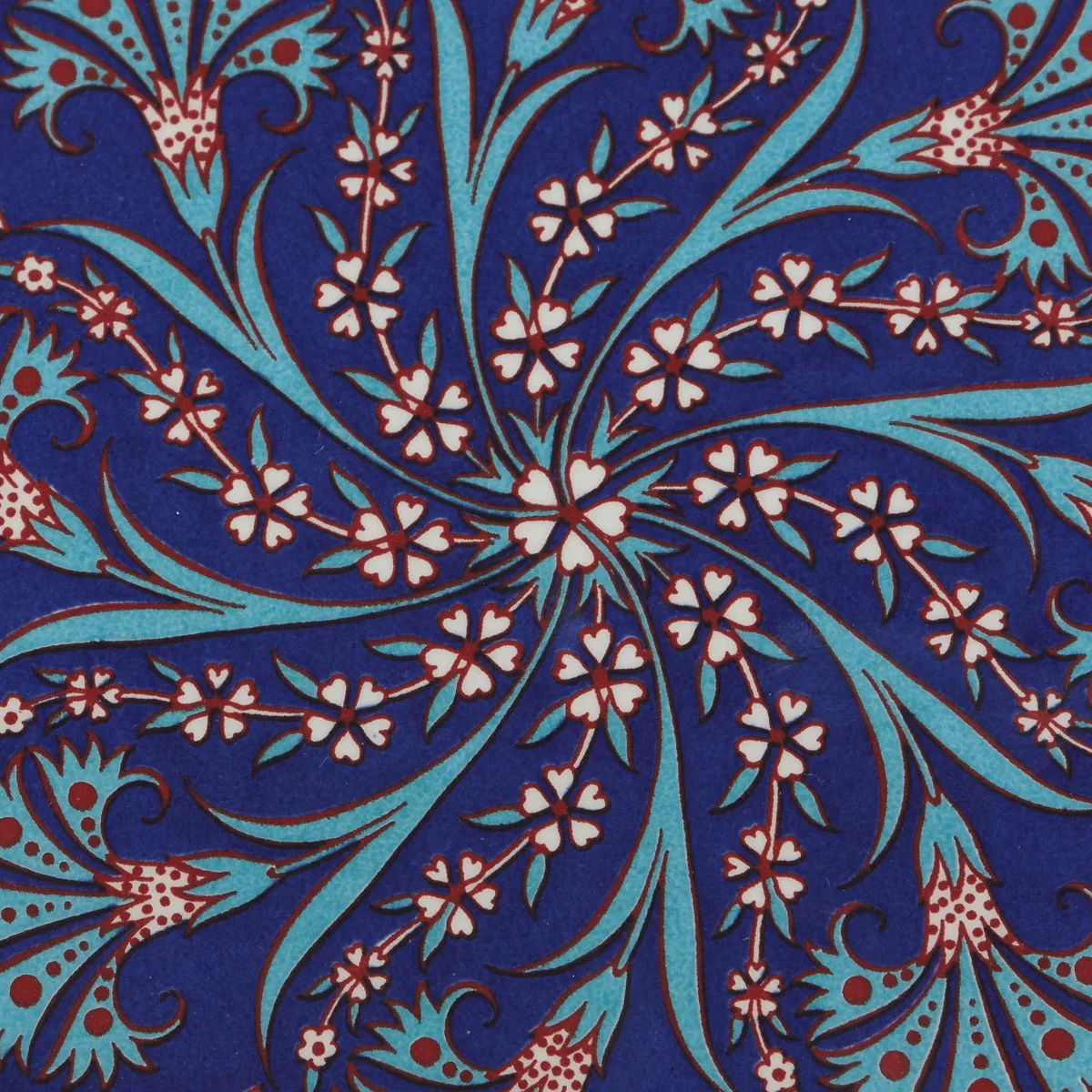 Dessous de Plat en céramique - Bleu foncé et Violet - Image 2