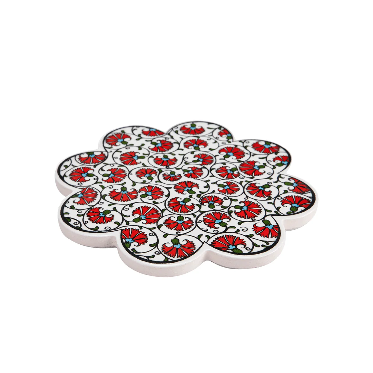 Dessous de Plat En Forme De Fleur - Rouge - Image 2