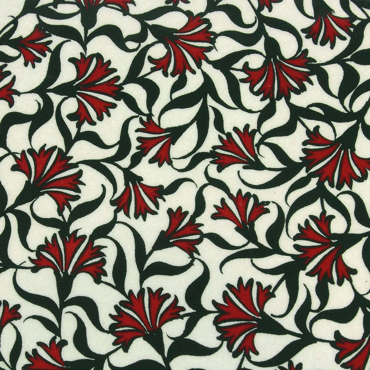 Dessous De Plat Rond Céramique - Vert et Rouge - Image 2