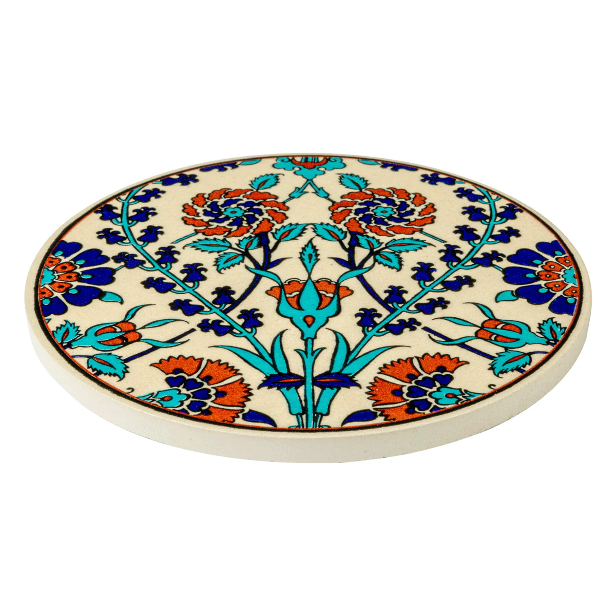 Dessous de Plat Rond en Céramique - Bleuet - Image 2