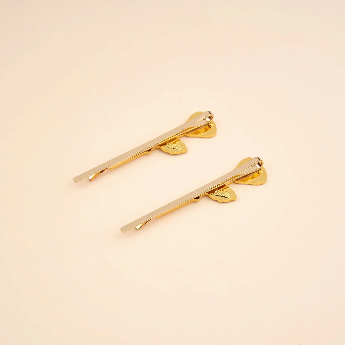Duo Barrettes fines Roses - Image 5