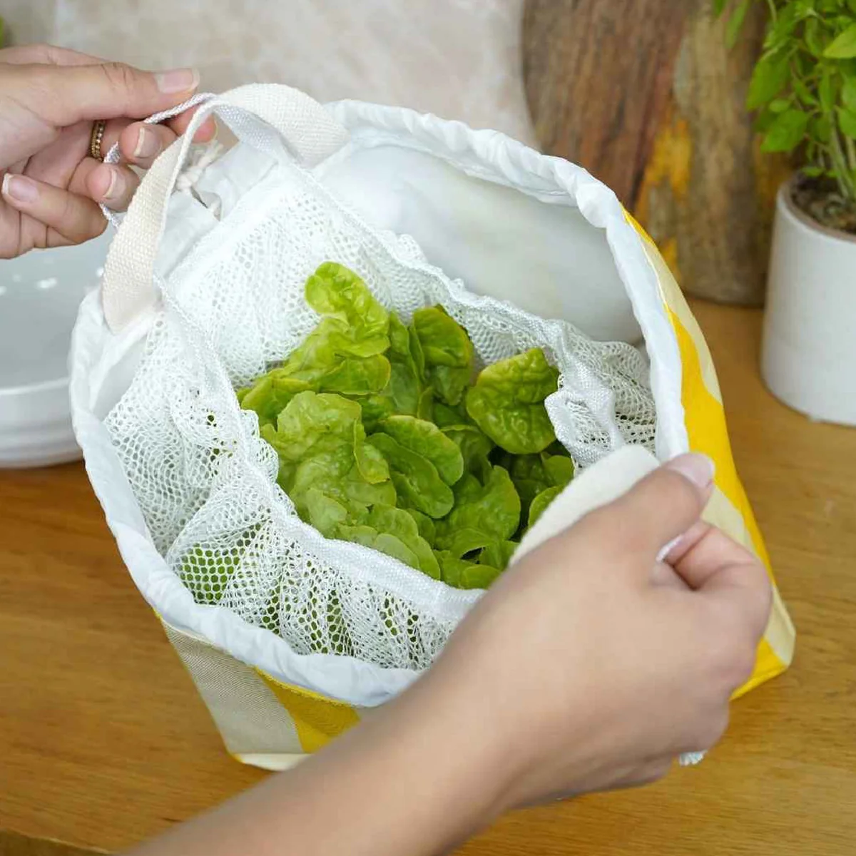 Essoreuse à salade compacte - Jaune - Image 2