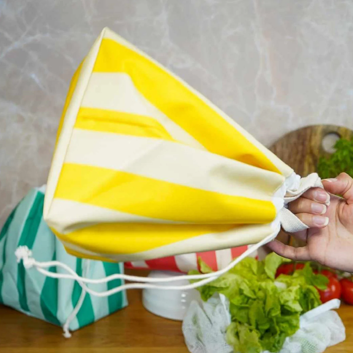 Essoreuse à salade compacte - Jaune - Image 4