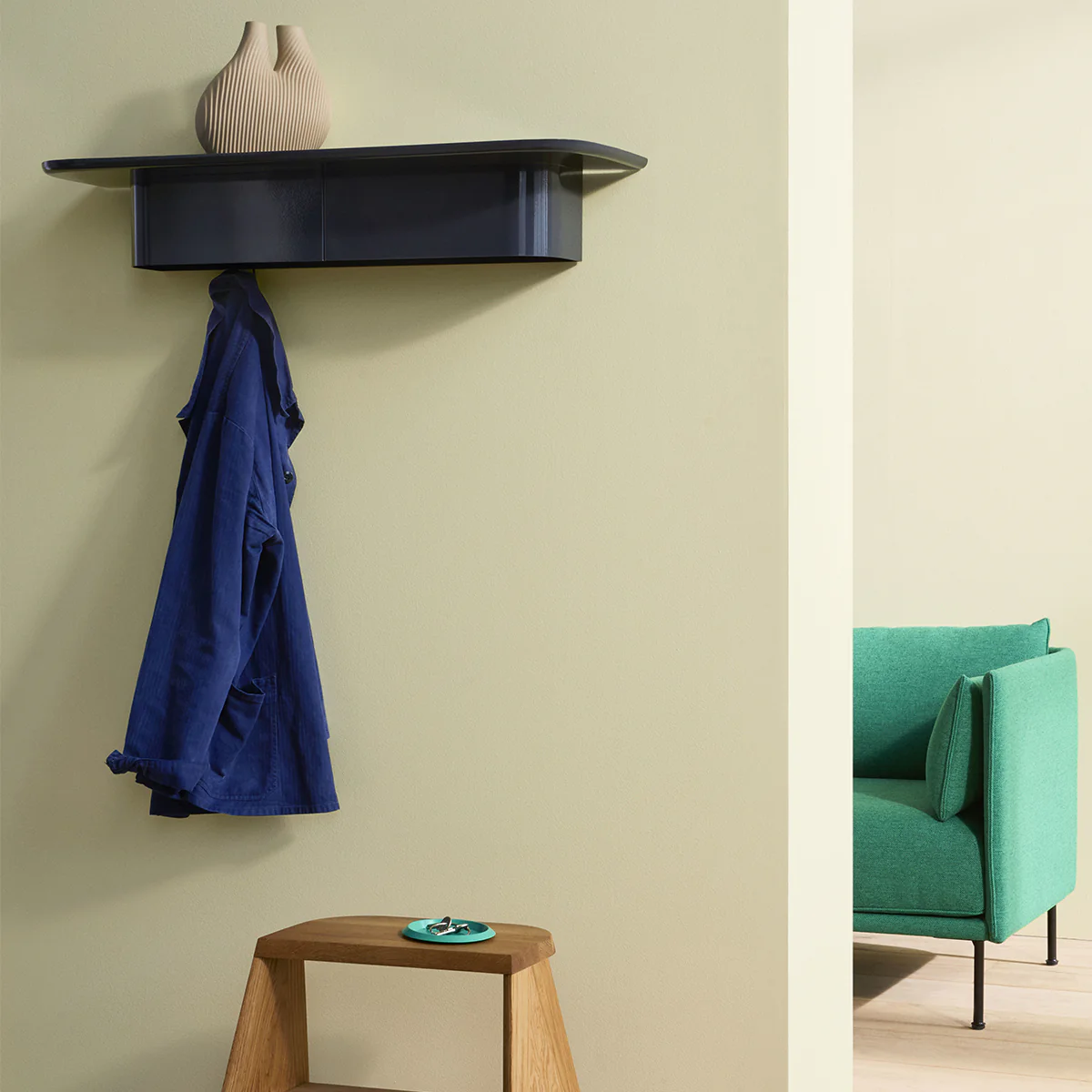 Étagère murale Korpus - l 60 x p 25 x h 14 cm - Bleu Nuit - Image 3