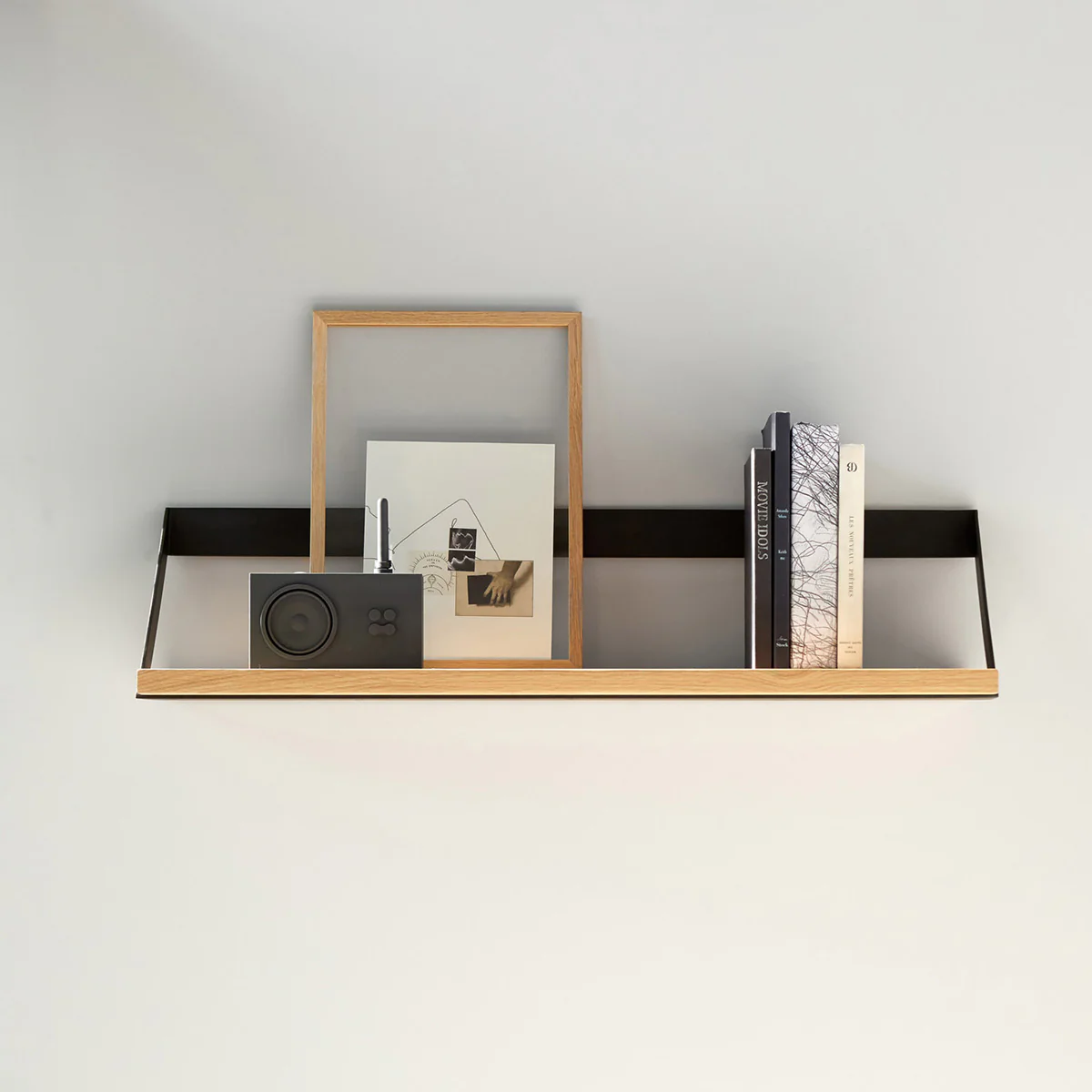 Étagère Ribbon en chêne et métal noir - L 70 cm - Image 4