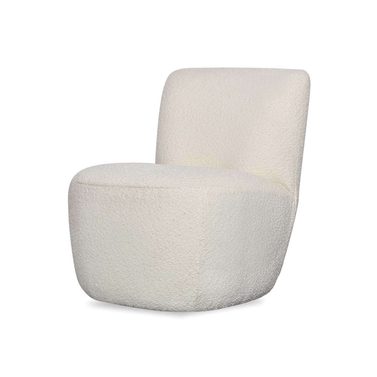 Fauteuil Eve Tissu Bouclette - Naturel