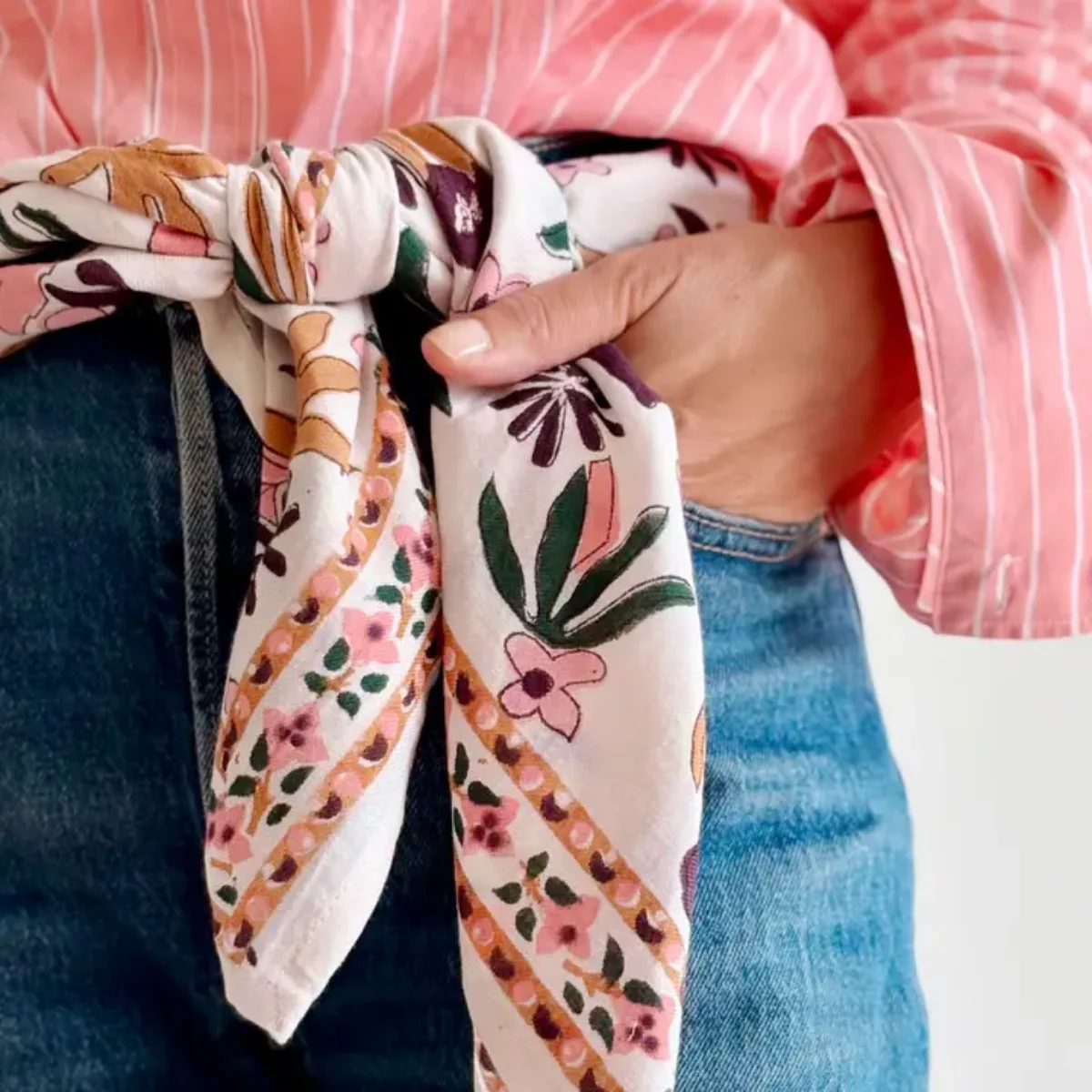 Foulard Adulte Matis Corail 100cm - Image 2