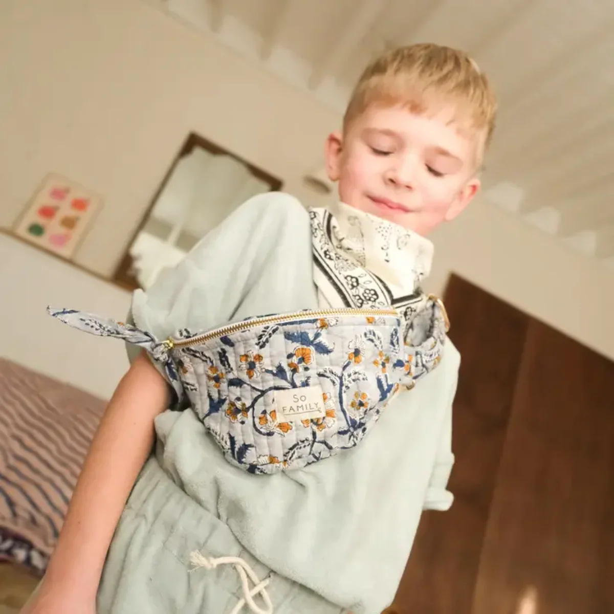 Foulard Adulte Tigre Blanc 100 cm - Image 2