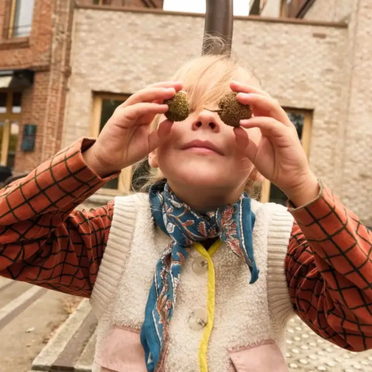 Foulard Delhi Kid Orage - Image 3