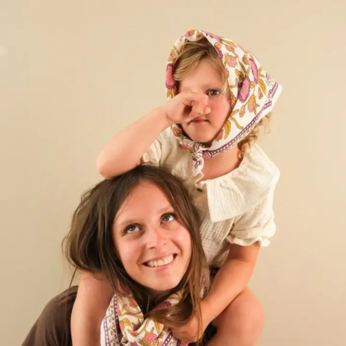 Foulard Delhi Pink Pondichery - Image 2