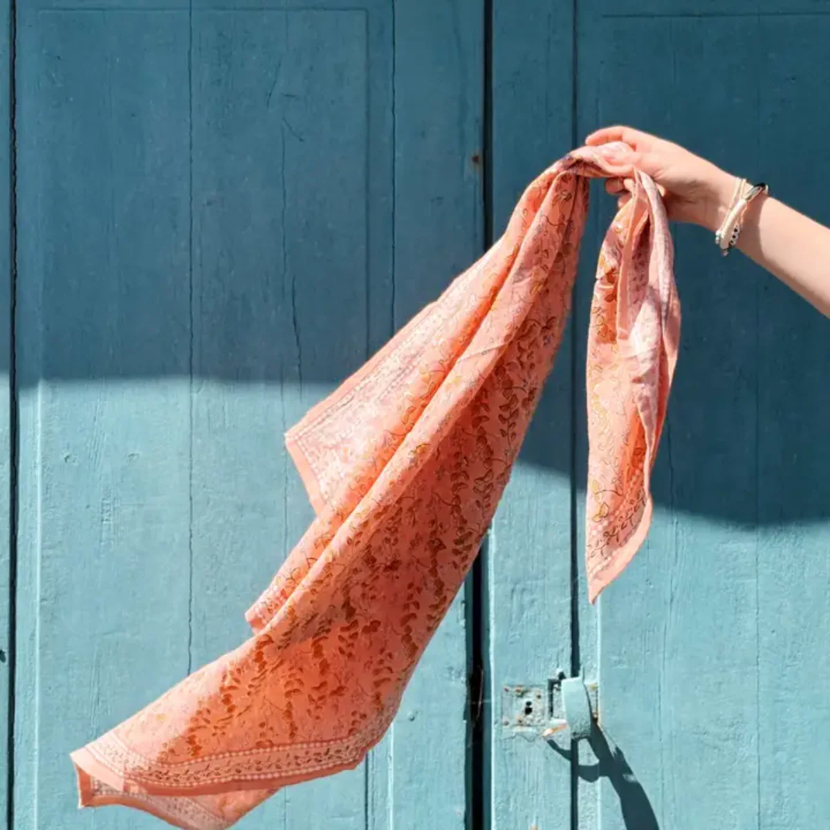 Foulard Kid Cagliari Rose - Image 2