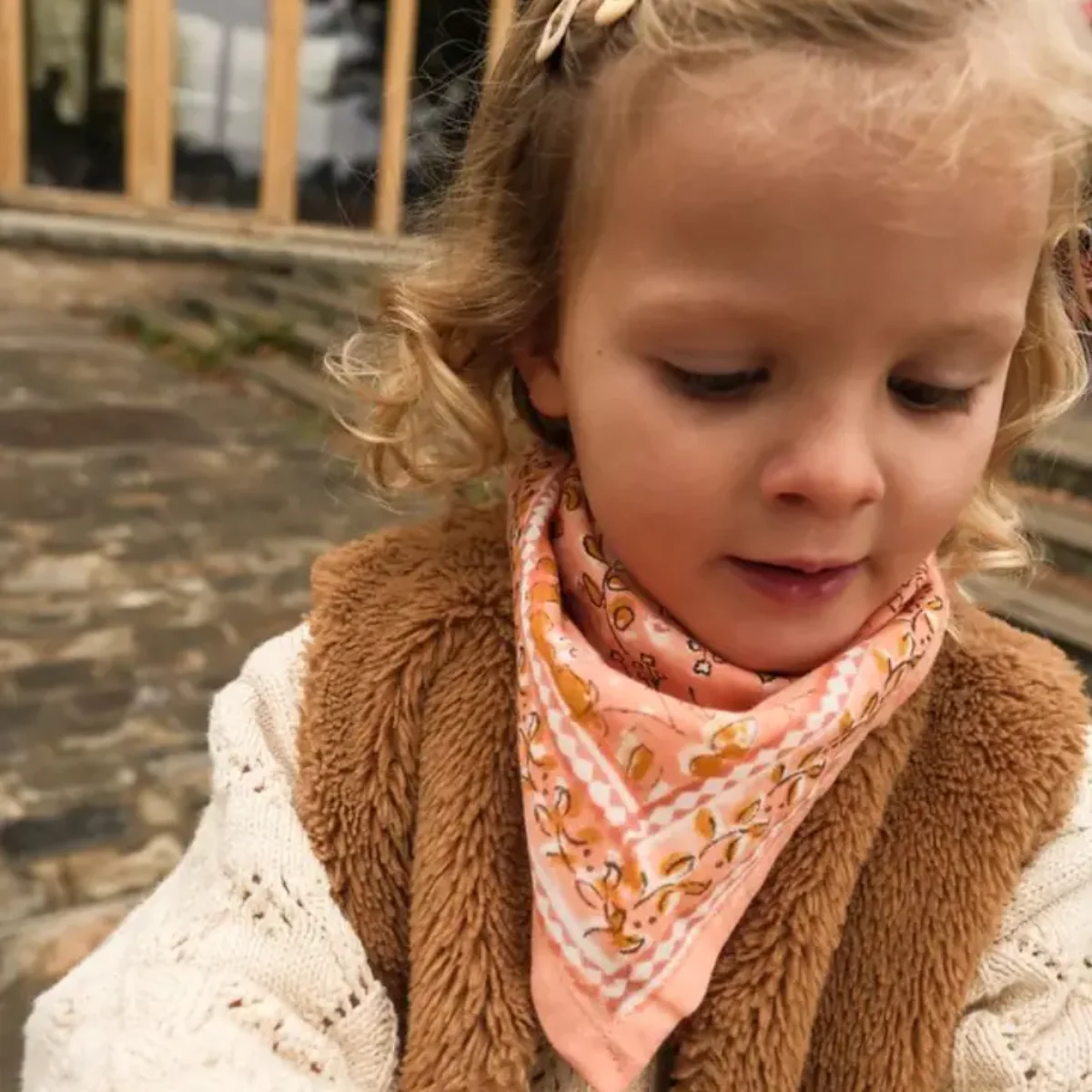 Foulard Kid Cagliari Rose - Image 6