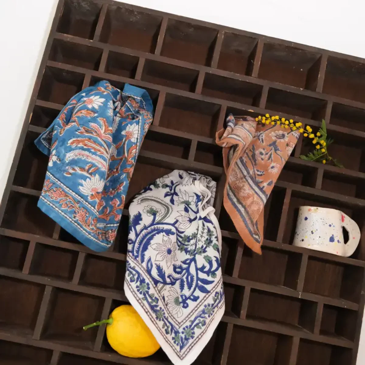 Foulard Delhi Abricot - Image 4