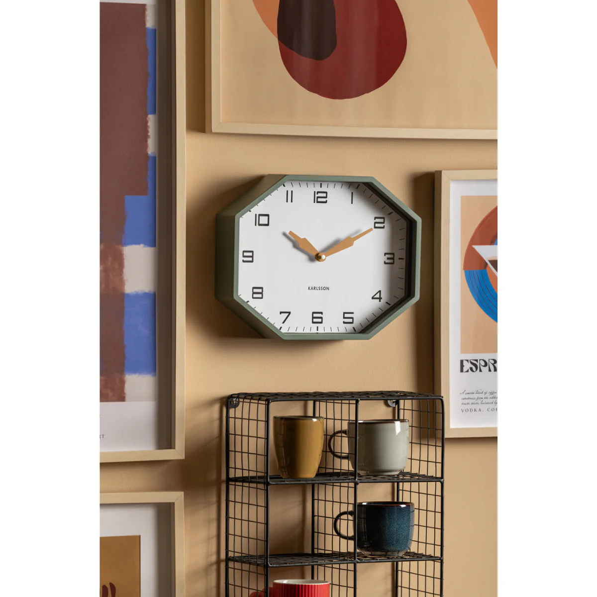 Horloge murale Modern Factory Octagon - Image 5