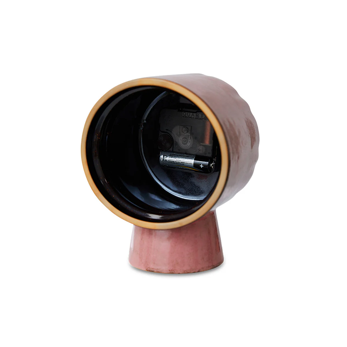 Horloge Rétro en céramique - h 16,2 cm - Rose - Image 6