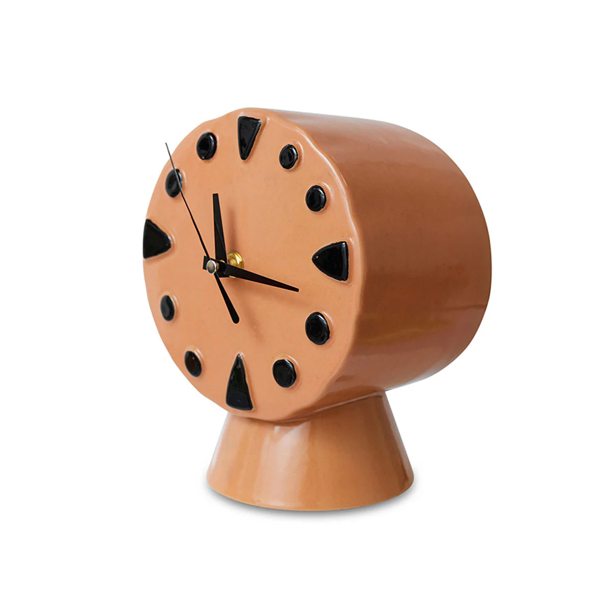 Horloge Rétro en céramique - h 20,8 cm - Pêche - Image 6
