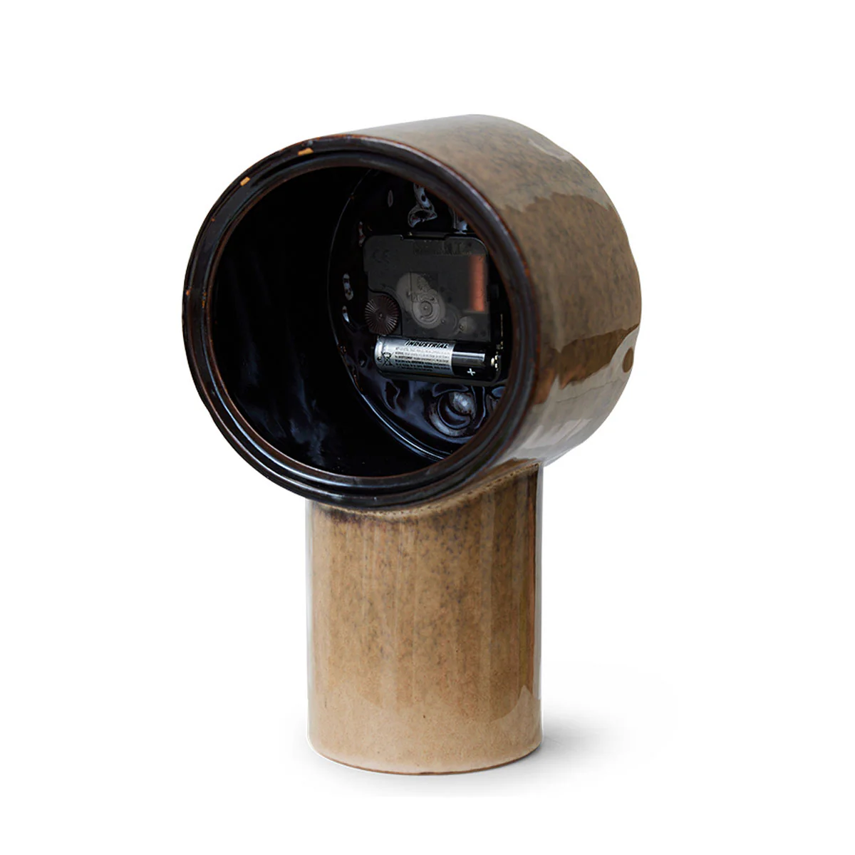 Horloge Rétro en céramique - h 23,5 cm - Crème - Image 6