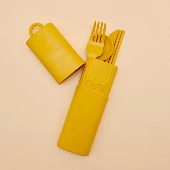 Kit de couverts réutilisables et nomades en matière biosourcée - Image 5