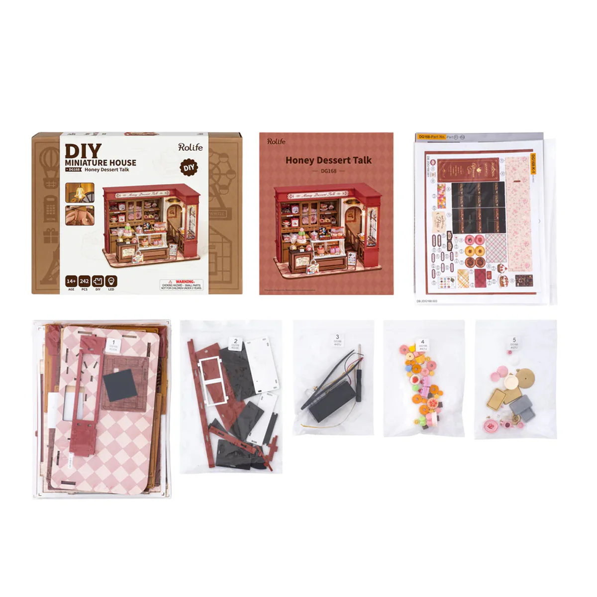 Kit DIY Maison miniature Honey Dessert Talk - Image 6