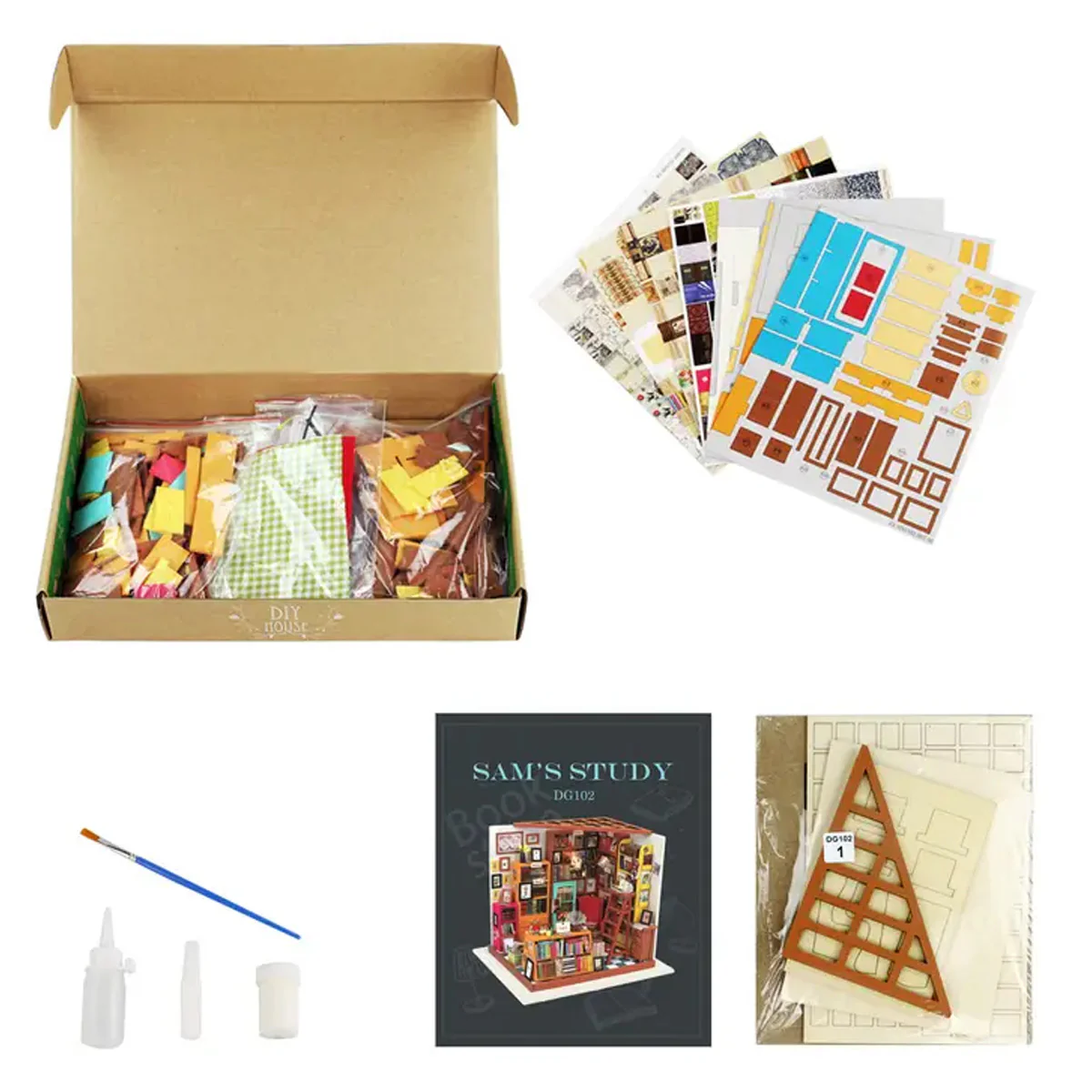 Kit DIY Maison Miniature Sam'S Study - Image 5
