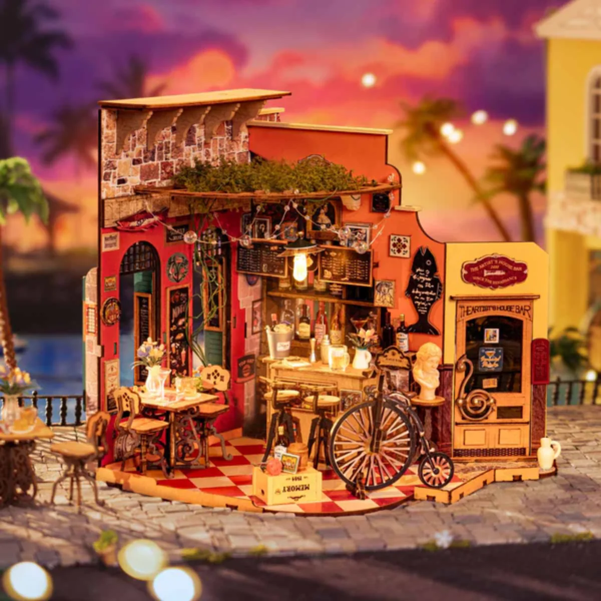 Kit Maison Miniature DIY - Cheers Bar Dining - Image 2